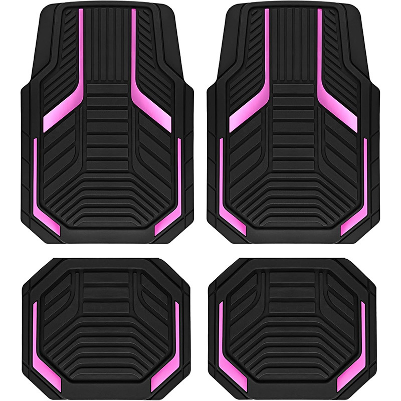 Temu Cross-Border Shipping of American-Style Universal Car Floor Mats That Are Stain-Resistant, Wear-Resistant, and Easy to Care For, Four-Piece Set in Stock