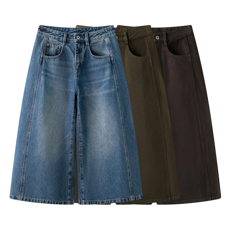 In Stock! 2026 Summer New Designer High-End Women's Vintage Loose Banana Pants Cropped Jeans In Stock! 2026 Summer New Designer High-End Women's Vintage Loose Banana Pants Cropped Jeans