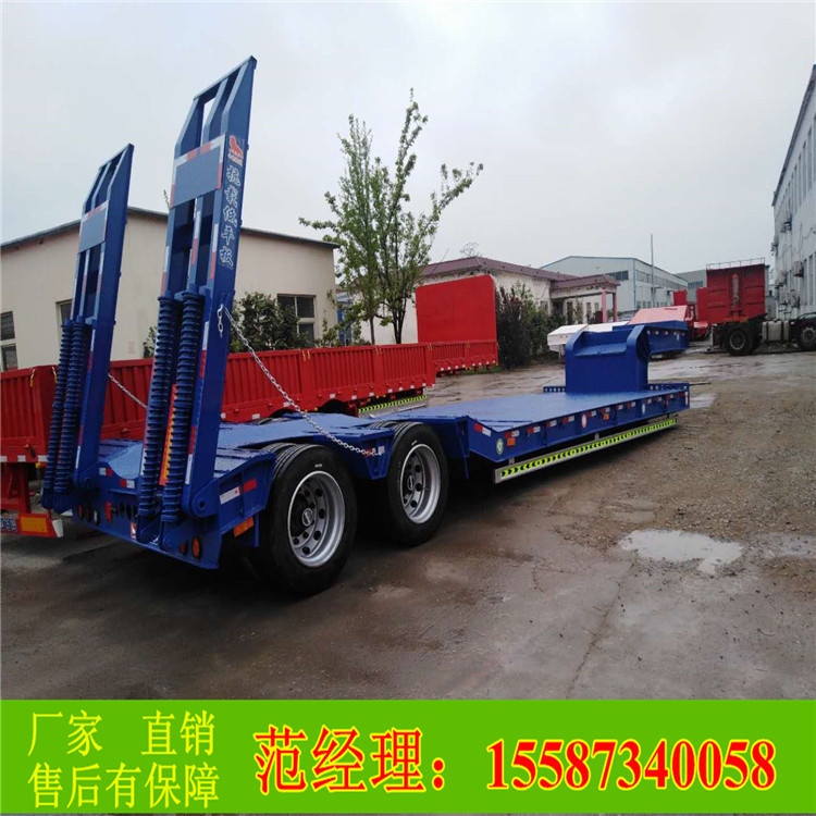 （8只轮胎）二桥轻体挂车骨架车低平板半挂车型介绍