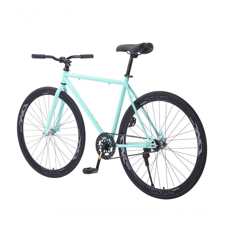 Fixed Gear Bicycle with Reverse Brake for Adults, Solid Tires, Unisex, Ultra-Light, Hand Brake, Suitable for Middle School Students, Road Cycling Racing