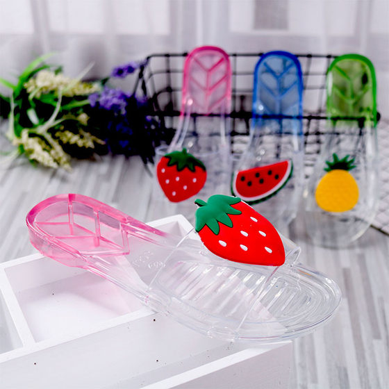 Children's Slippers Summer Girls Fashion Crystal Pearl Sandals Little Princess Girls Fashion Outer Wear Beach Shoes Spot