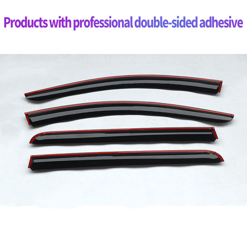 Suitable for Mitsubishi L200 Triton 2015-2022 Rain Guards, 4Pcs Injection-Molded Window Rain Shields, Cross-Border Supply