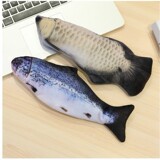 Электрические реалистичные плюшевые мятные рыбки, домашний питомец, котенок, кот, карп