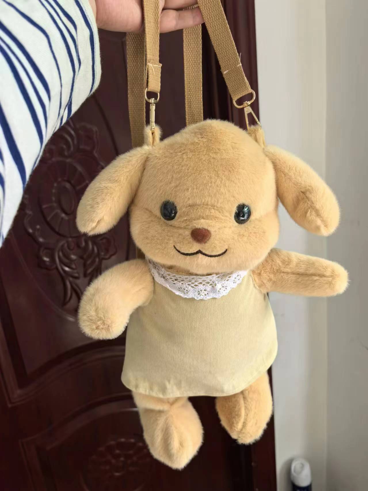 Comercio exterior nueva bolsa de felpa, muñeca, bolso, máquina de agarre, máquina de garras, intercambio de muñecas, muñeca de oso, ciudad de videojuegos, intercambio de mochilas