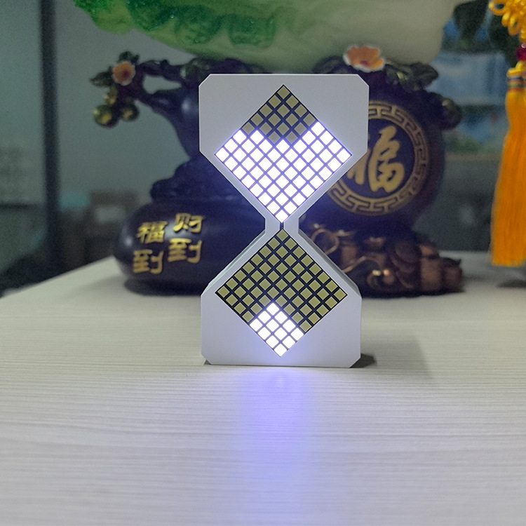 電子砂時計子供学生タイマー家庭用小型砂時計重力感知デスクトップ解凍発光砂時計|undefined