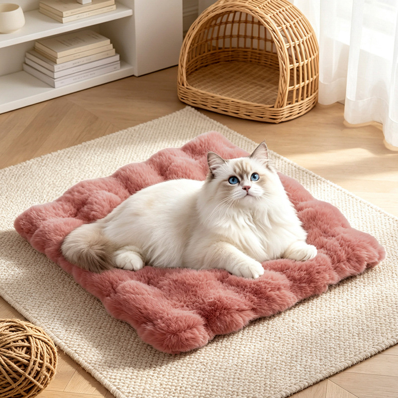 Almohadilla de burbuja-Molan en polvo [3cm suave y cálido] / 20*30 (universal para gatos y perros dentro de 6 kg) Código S