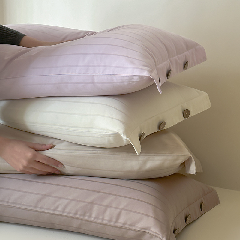 60 pieces of long-staple cotton pillowcases, a set of embroidered satin pure cotton pillowcases, 48x74cm, single person use, all-cotton pillow core cover