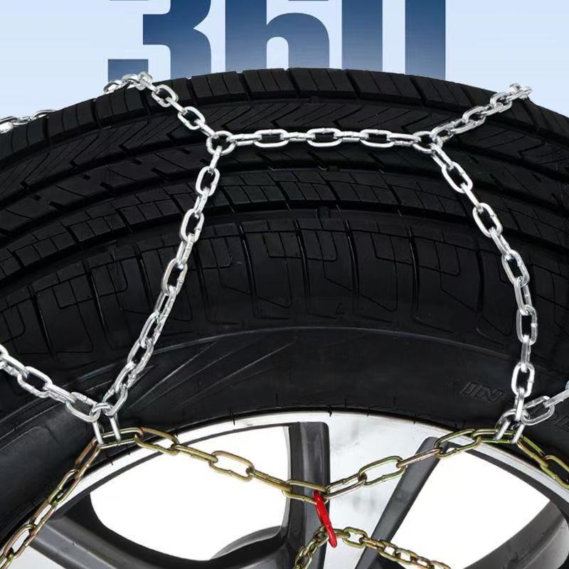 2025 New Model Kb Manganese Steel Anti-Skid Chains Diamond-Shaped Mesh Anti-Skid for Sedans, Off-Road Vehicles, Vans, Suvs, Universal for Winter