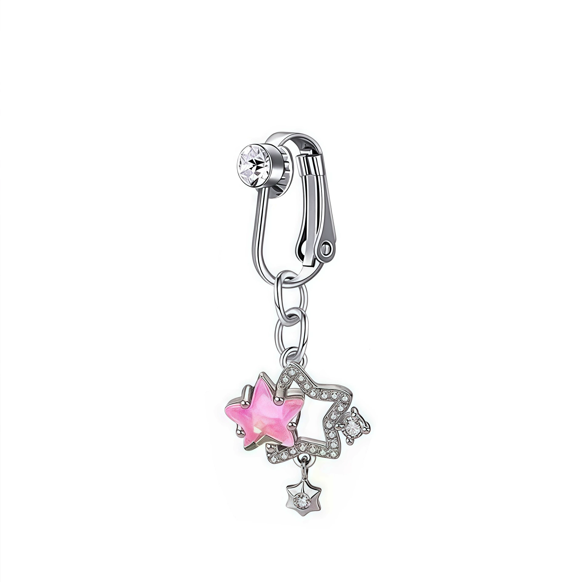 (Cross-border trading), ear clips with zircon, accessory with bow, Amazon