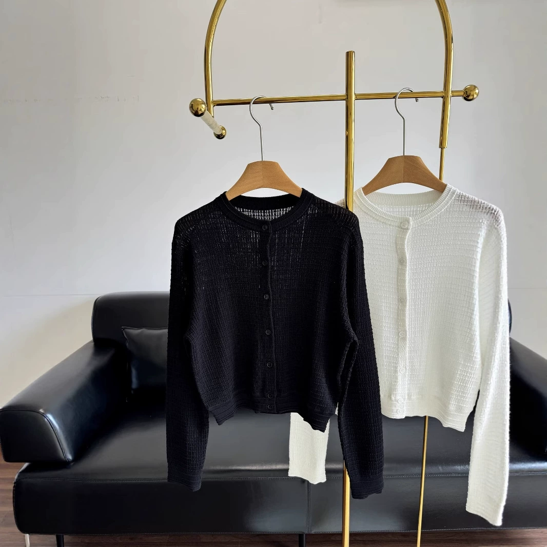Новый женский вязаный кардиган ранней весны 25ss удобен в носке 250612