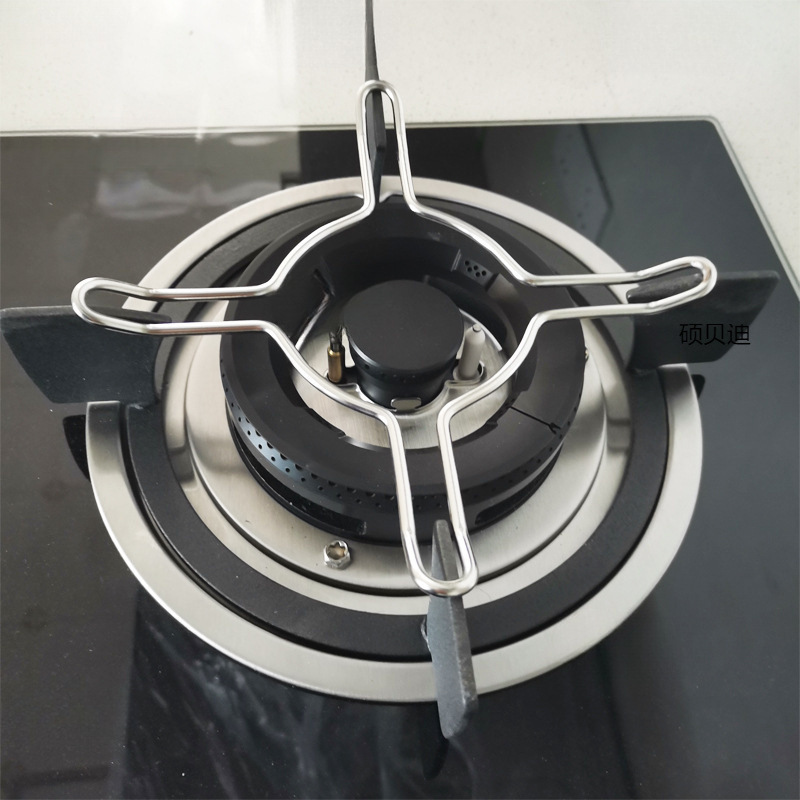 Gas Stove Stainless Steel Bracket Wok Milk Pot Anti-Slip Shelf Gas Stove Stand Four or Five Claws Universal Other Free Shipping