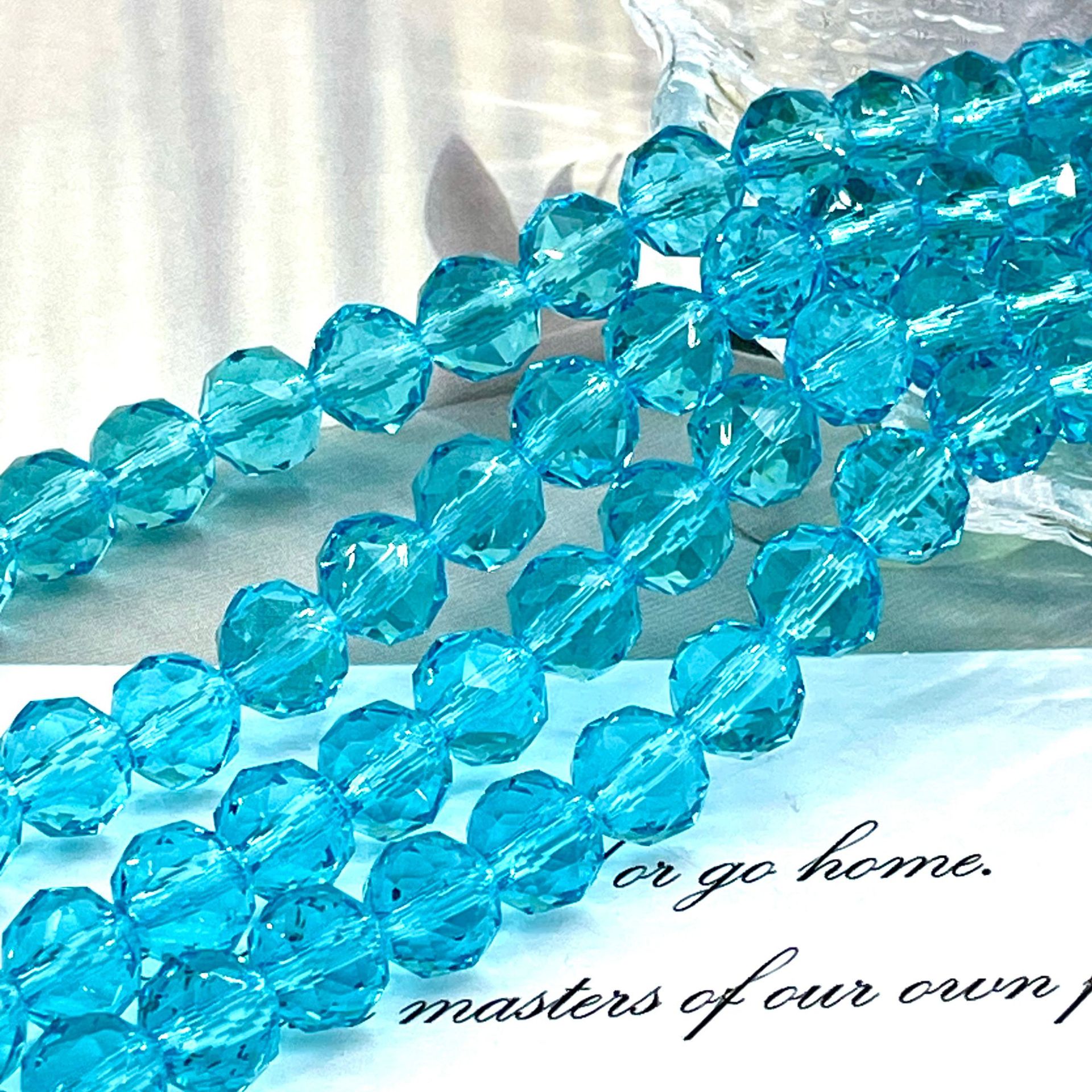 Bola de flores de 8mm Jingjing K9 cuentas sueltas de cristal 64 superficies cortadas con cuentas Accesorios de joyería hechos a mano de bricolaje Pulsera Collar lote suelto image 24