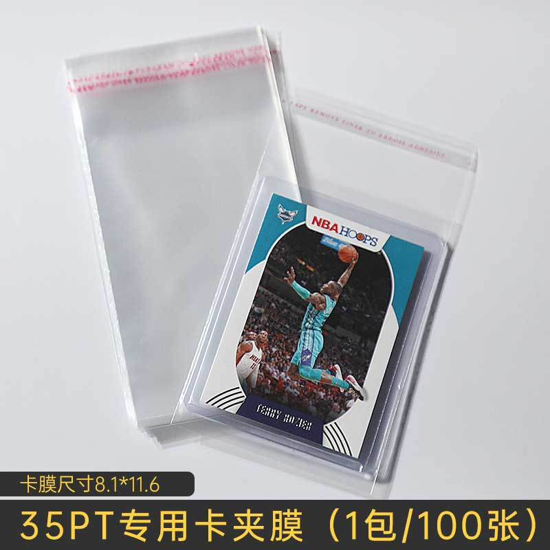 Super transparente 20 seda CPP tarjeta de película polaroid bolsa autosellante boca plana 3 pulgadas álbum estrella pequeña tarjeta autoadhesiva bolsa protectora de sellado