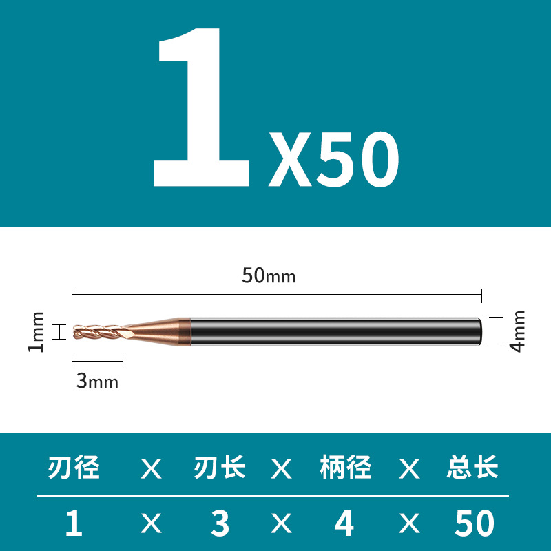 Cortador de fresado de aleación de acero de tungsteno duro de 4 cuchillas de 55 grados CNC recubrimiento de herramientas CNC parte inferior plana cortador de fresado de cuatro cuchillas suministro directo de fábrica