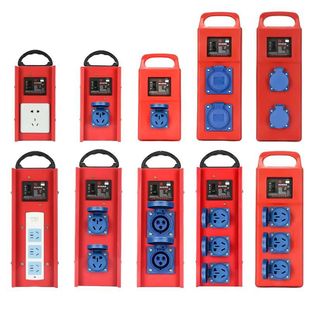 10A16A Portable Pure Copper Plug-In Board Plug-In Box Construction Site Portable Distribution Box High-Power Leakage Protection Socket