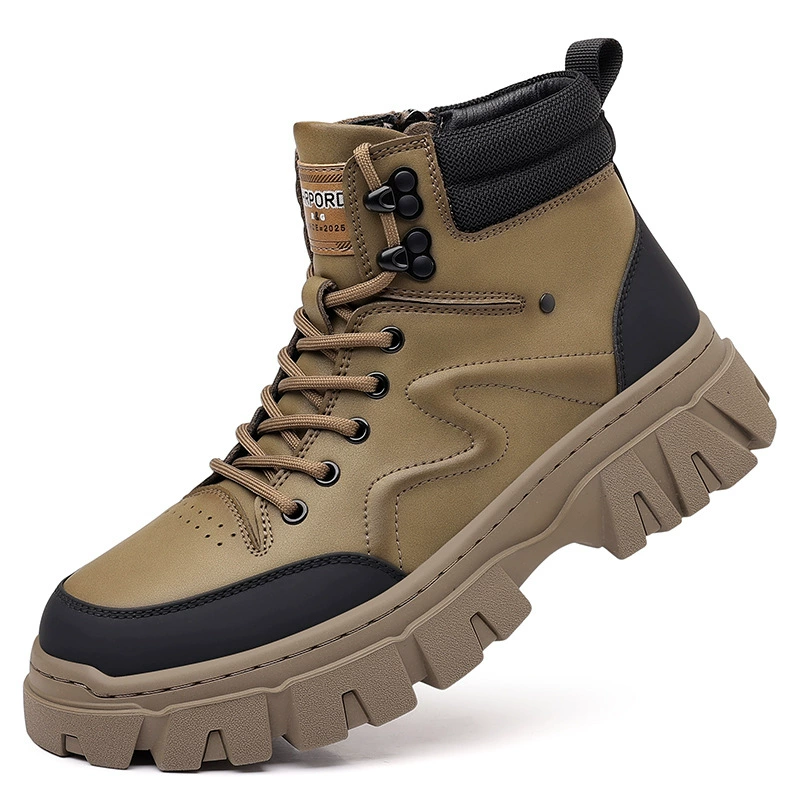 Зимние утеплённые ботинки (Martens) LS7078, высокая голень, плюшевая подкладка, размеры 38–44