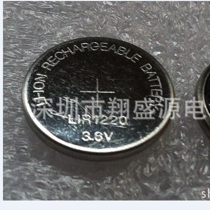 纽扣电池LIR1220充电锂电池 可提供焊脚焊线