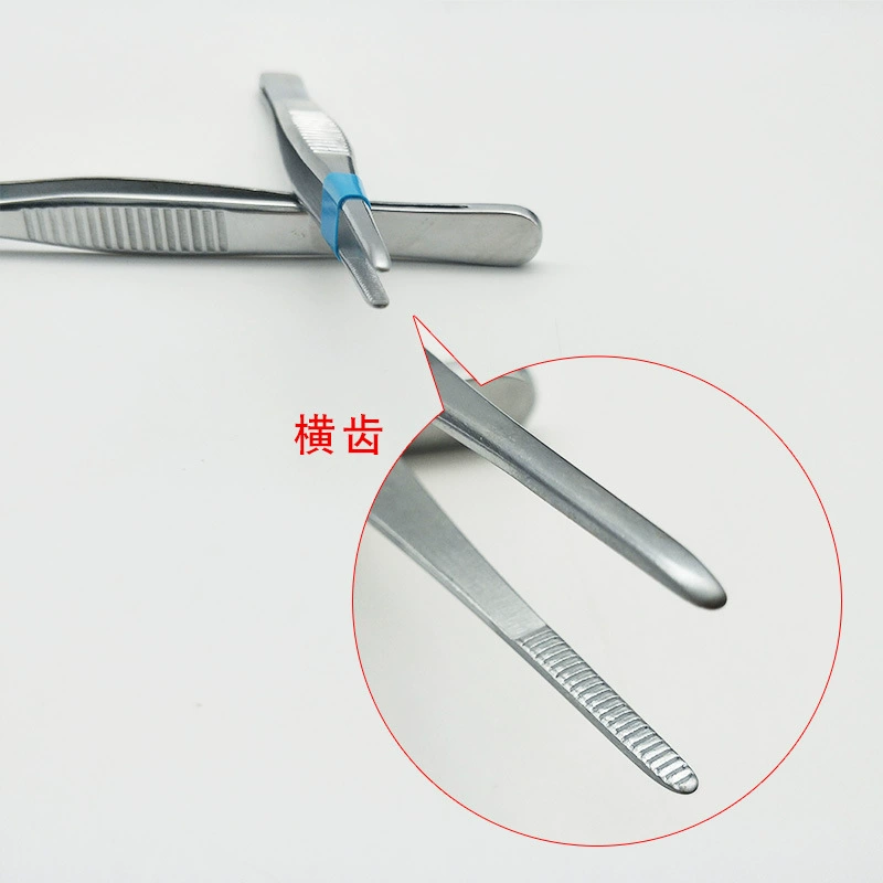 Tweezers stainless steel, scalloped headband handmade