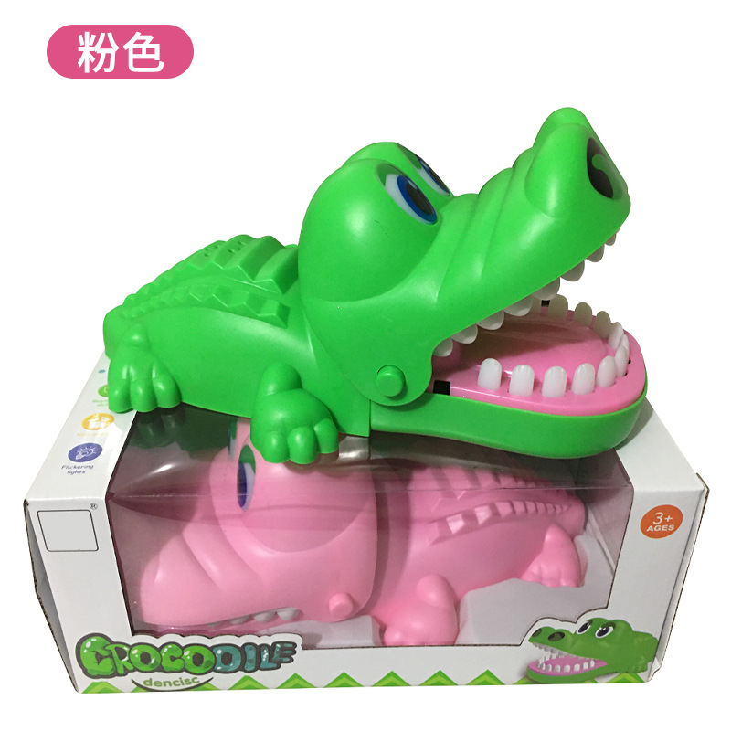 전기 물린 큰 악어 가루 (영어 창 상자)