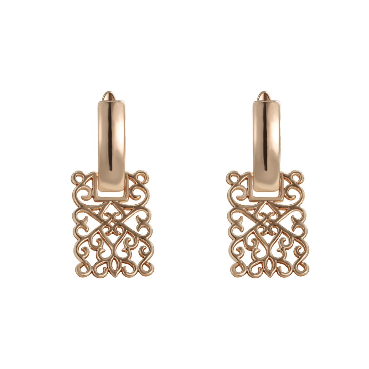 Pendientes de aro personalizados Xuping, pendientes exagerados de estilo europeo y americano, elegantes pendientes de piedras artificiales para mujer, venta al por mayor de verano.