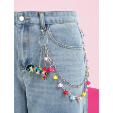 O 95317 Flower clip butterfly pendant chain ���䷢�к�����׹