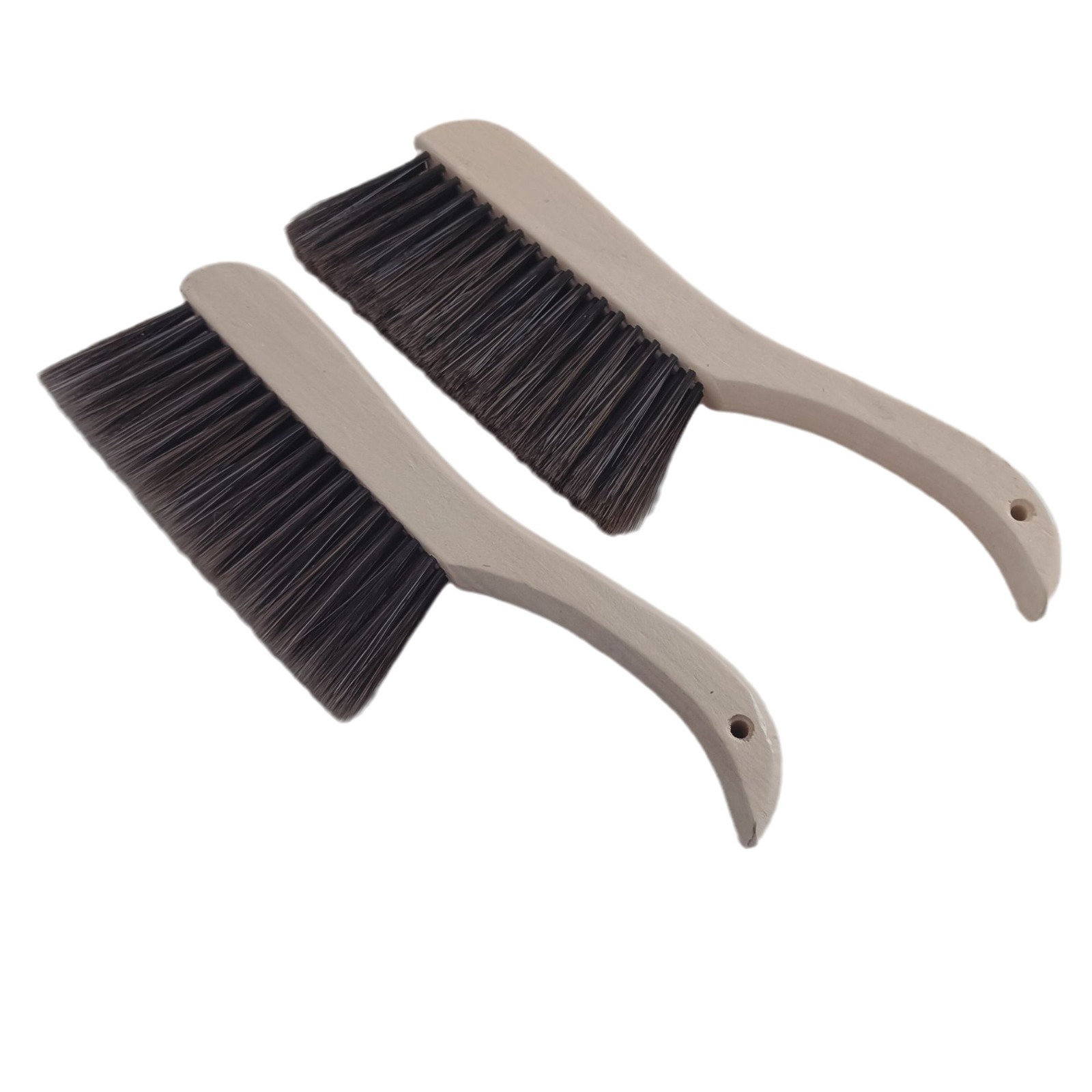 Alfombra de lana suave capa de limpieza de polvo plumero hogar cama de mango largo barriendo cepillo de madera al por mayor