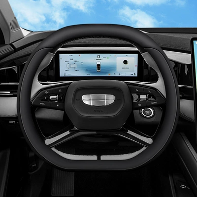 for 24 Geely Boyue Steering: Steering wheel cover - black-ultra-thin-model-36cm