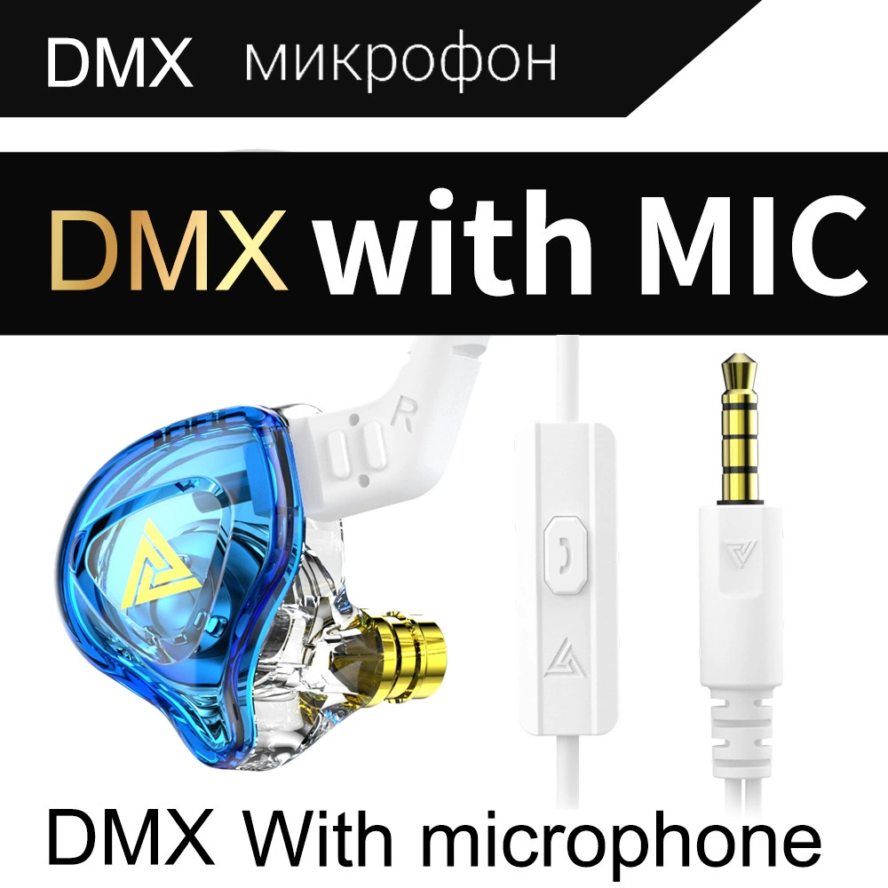 QKZ AK6-DMX in-ear headphones HIFI Motor Motor Heavy Bass Music Mobile Headphones