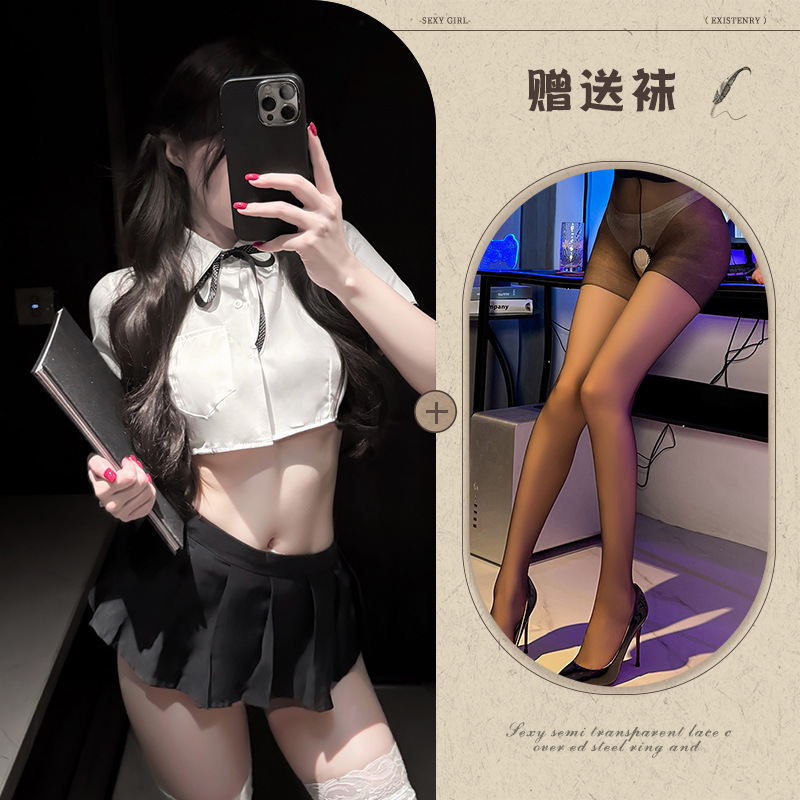 579+블랙 가랑이 없는 양말