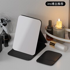 高画質ポータブル小型ミラー、折りたたみ式収納化粧鏡、携帯用家庭用卓上化粧鏡、寮のギフト
