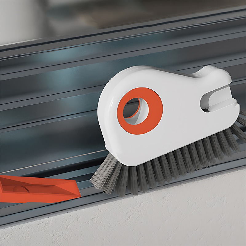 New Two-In-One Window Brush Cleaning Tool Removable Groove Cleaning Brush Window Sill Gap Brush No Dead Corner Brush