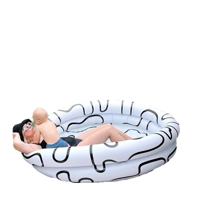 Round inflatable travel swimming pool PVC for early age