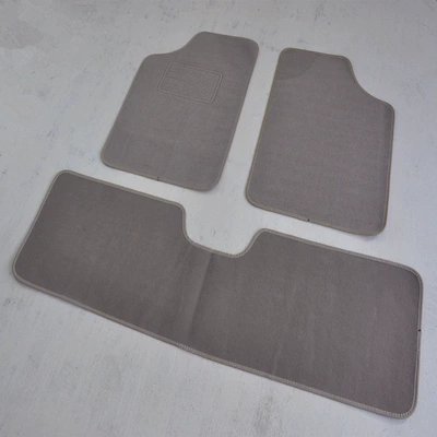 Car Carpet: mats, carpet protection mats, velvet - revised-one-piece-beige-universal-three-piece-set