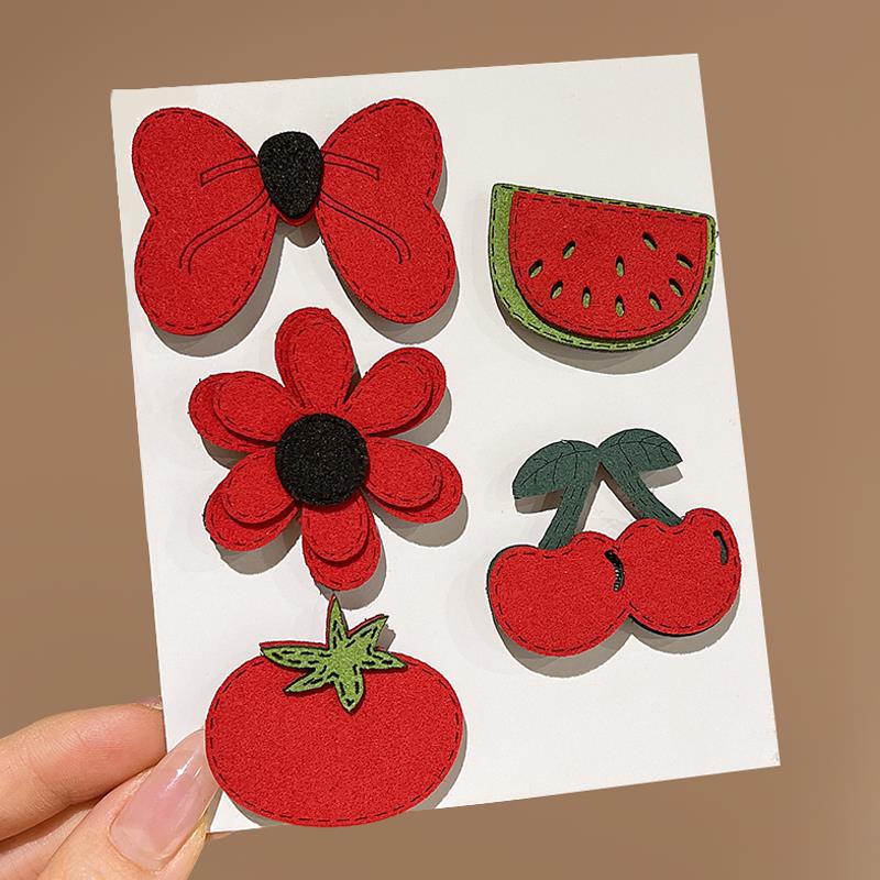 Círculos animados Velcro para niños acabado de cabello roto artefacto femenino lateral cabello roto fruzado clip de cabello no daña cabeza de cabello