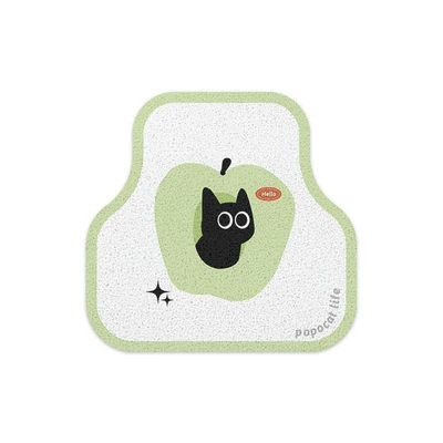 Avtomobil döşəmə paspasları Loop Car Floor Mat Cute - lime-kitten-single-row-silk-loop-5050cm1969-1969