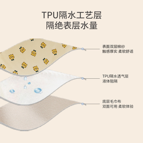 Washable diaper pad for babies waterproof and breathable newborn children's sheets baby large size diaper pad physiological aunt pad