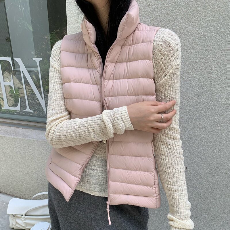 90% down lightweight down vest for women, 2026 new model, versatile inner layer, warm jacket, fashionable trendy vest 90% down lightweight down vest for women, 2026 new model, versatile inner layer, warm jacket, fashionable trendy vest