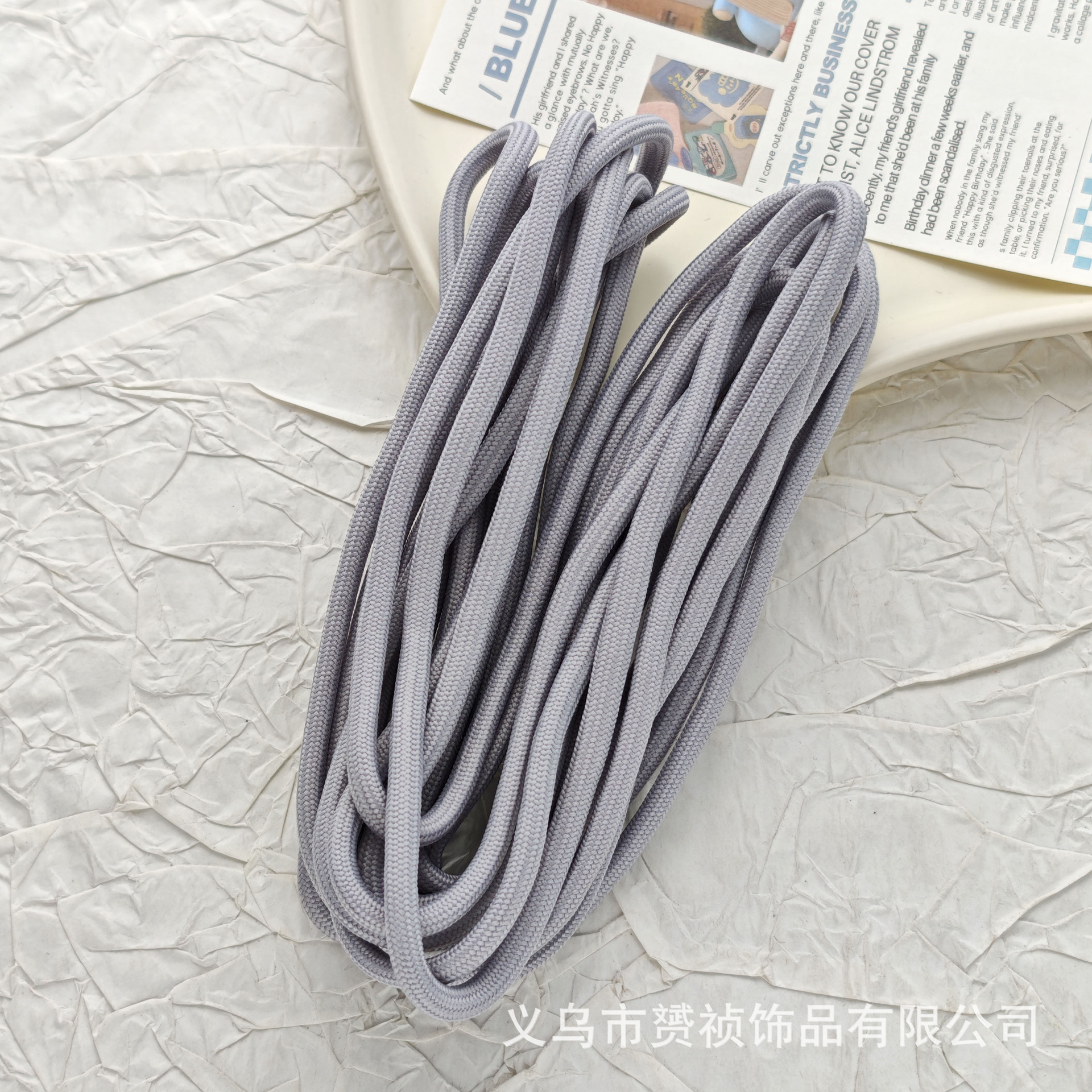 Cuerdas trenzadas de poliéster de color DIY accesorios accesorios de joyería hechos a mano cuerdas de cuentas de teléfono móvil llavero colgante paquete de material de cuerda