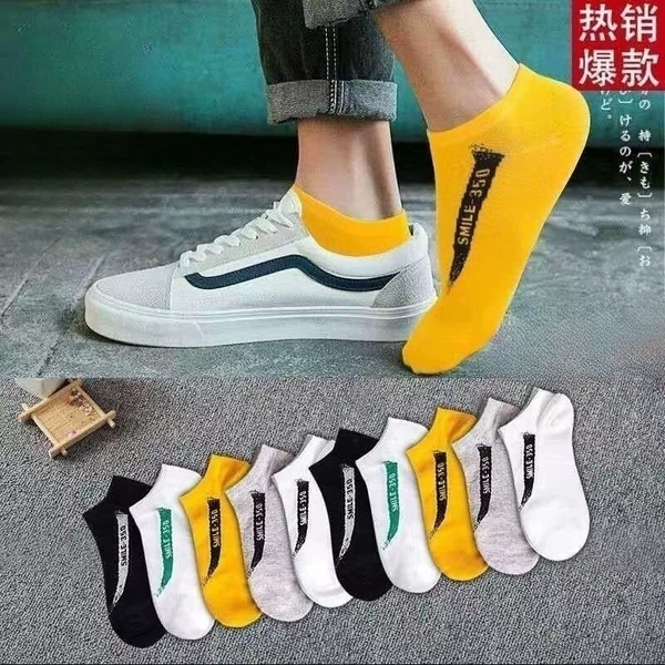 Letter boat socks: five colors