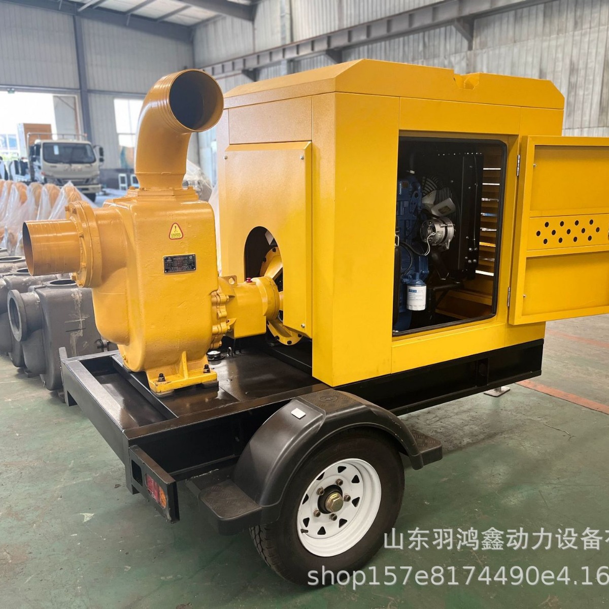 移动式防汛泵车1000立方自吸水泵排水抗洪排涝灌溉机组防汛泵车