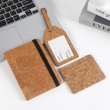 新款软木护照夹定制旅行多功能证件包护照套收纳可印logo图案