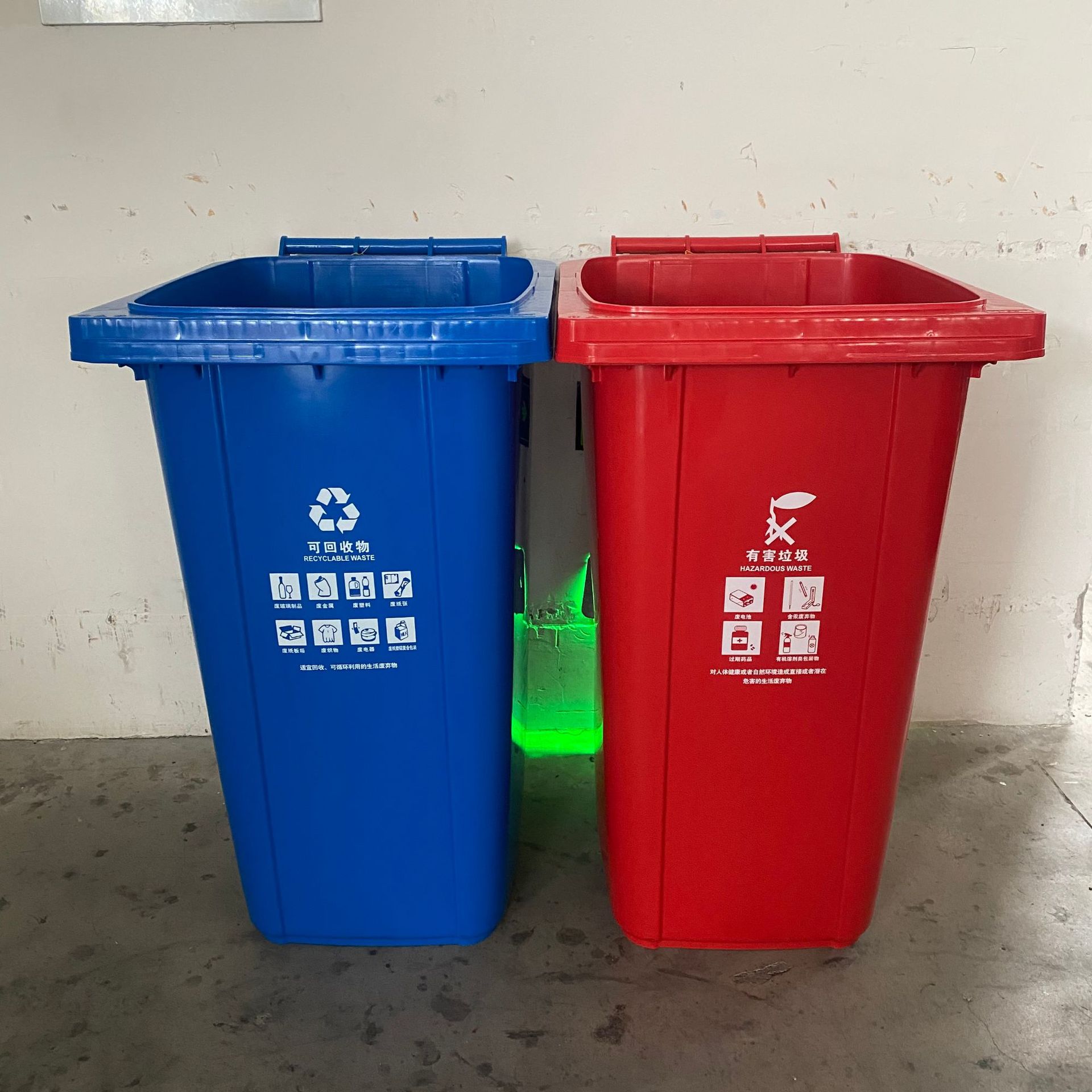 台州厂家供应100L脚踏环卫分类垃圾桶街道社区物业户外垃圾果皮箱