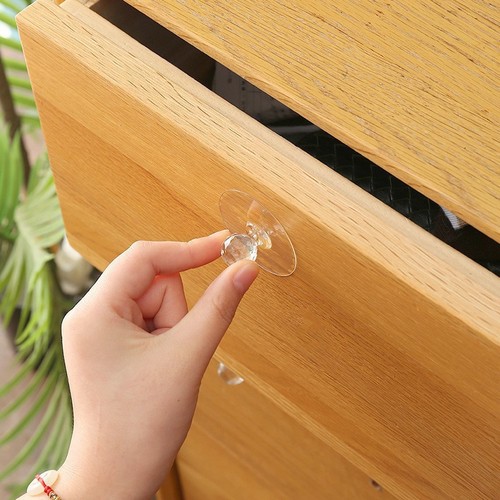 Hole-free transparent drawer multi-functional household door-mounted invisible adhesive hooks kitchen bathroom door back powerful pull-up hooks