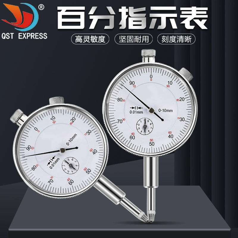 Механический индикатор процента 0-10 мм Указатель шкалы Калибровочный метр Точность измерителя 0,01 мм