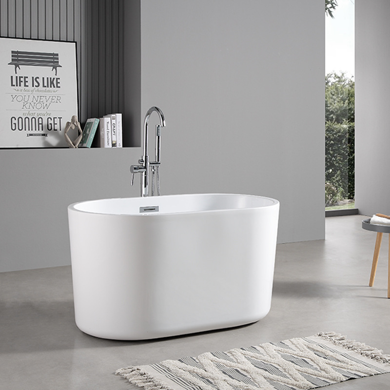 Japanese-style Oval Mini Bathtub Deep Soaking Simple Household Small Apartment Small Bathroom Toilet Special Tub Pool