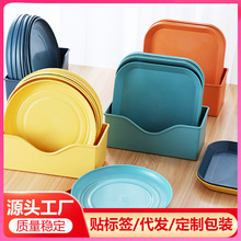 创意马卡龙色吐骨碟水果盘子菜盘塑料碟子骨头碟餐桌收纳盘碟批发