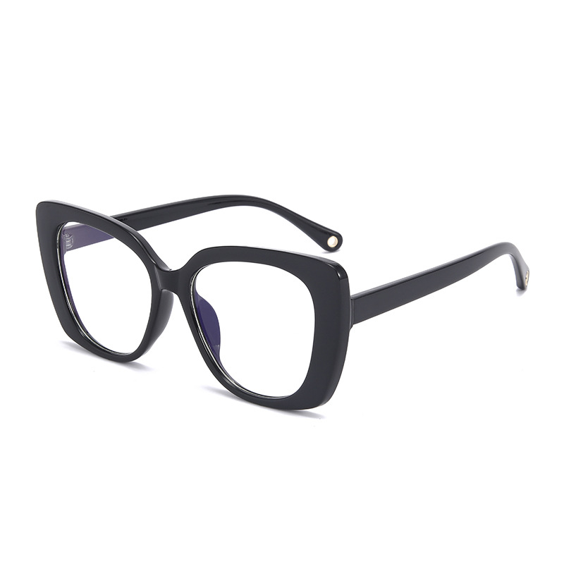 Selección de comercio exterior de moda montura de ojo de gato gafas anti-luz azul montura grande modelo de celebridad de Internet marco de gafas personalizado ventas directas de fábrica