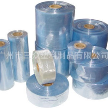 Película retráctil de PVC para embalaje, bolsas retráctiles transparentes altamente flexibles, película retráctil de embalaje con liberación rápida de aire