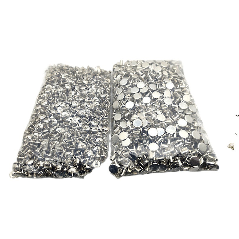 Niños al por mayor y madre 8mm cinturón de remache vinculante álbum Calendario de escritorio cerradura receta de seda clavo de seda