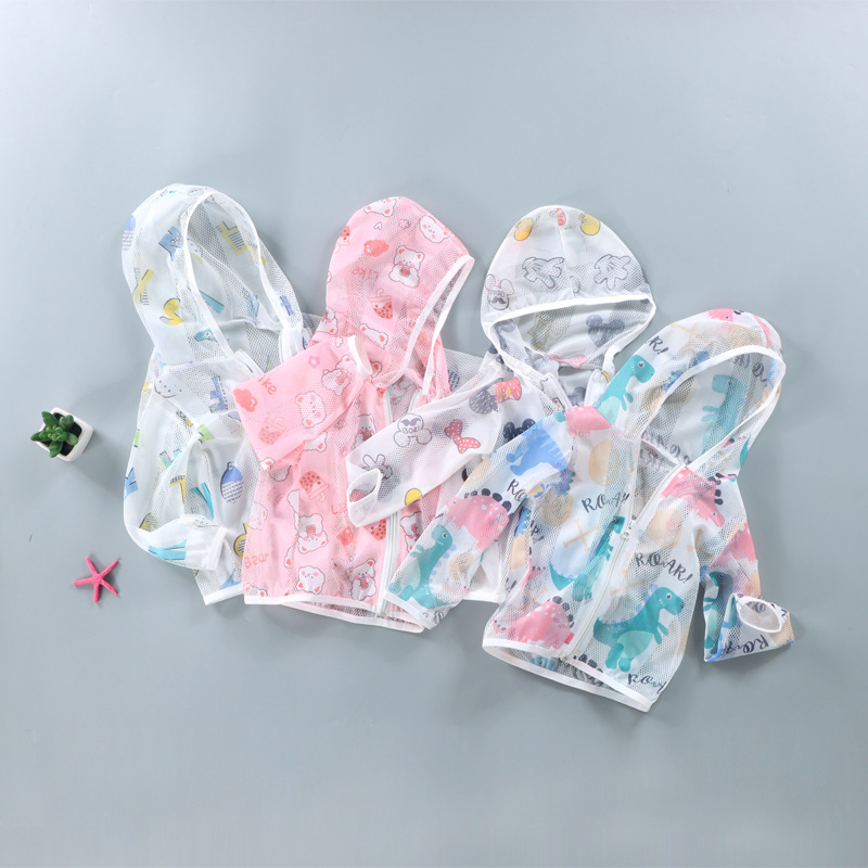 Children's sun protection clothing summer new children's coat thin girls' sun protection clothing breathable baby sun protection clothing 2024 children's clothing